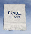 Personalized Baby Blanket Baby Quilt Monogrammed Blankets for Boys and Girls Embroidered Baby Gifts Name and Date by TinyTreasures Baby Boutique