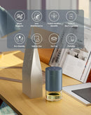 Essential Oil Diffuser Waterless Aromatherapy Diffusers for Home Large Room, Bedroom, Car, Office, Desk, Battery Operated, Small Diffuser for Pure Scent, 100mL Capacity, AN9 (Gray) by TinyTreasures Baby Boutique