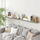 BAMEOS Floating Shelves,40 in W x 8in D Wall Mounted Wooden Shelves with Invisible Brackets Set of 2, Hanging Wall Shelves Decoration for Bedroom, Bathroom, Living Room and Kitchen by CozyNest Decor