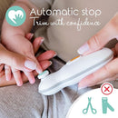 Cherish Baby Care Baby Nail Trimmer Electric - Automatic Safety Stop, BPA-Free & Safety-Tested Electric Nail File Baby, Includes 4 File Pads, 0-12+ Months by TinyTreasures Baby Boutique