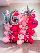 130pcs Hot Pink Balloons Different Sizes 18" 12" 10" 5" Dark Pink Balloons for Birthday Graduation Baby Shower Wedding Anniversary Princess Theme Party Valentine's Day Decorations by CozyNest Decor