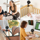 Momcozy 8000mAh Portable Stroller Fan, 27H Ultra-long Life Detachable 4 Speed 360°Rotate LED Night Light with 2 Modes, USB Rechargeable Handheld Cooling Fan for Travel/Bedroom/Car Seat by TinyTreasures Baby Boutique