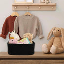 Small Woven Storage Baskets 13“X9”X5“ Decorative Rope Bins for Organizing Shelves, Closets, and Toys, Empty Gift Baskets, Cute Organizer Basket for Home and Office (black, Large) by CozyNest Decor