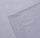 MIUCO Semi Sheer Curtains Poly Linen Textured Solid Grommet Curtains 84 Inches Long for Nursery 2 Panels (2 x 37 Wide x 84" Long) Silver by CozyNest Decor
