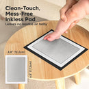 1-Pack Inkless Baby Hand and Footprint Kit - Mess Free Ink Pad for Newborn Keepsake, Dog Nose & Paw Print Kit, Clean Touch Ink Pad for Baby Hand & Footprints, Ideal New Mom Gifts(Silver, Jumbo) by TinyTreasures Baby Boutique