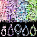 Assorted 180-240PCS Acrylic Beads for Bracelet Making, Flower Bow Butterfly Candy GummyBear Aesthetic Bracelet Charms,Cute Beads for Jewelry Making DIY Necklace Keychain Phone Charm by TinyTreasures Baby Boutique