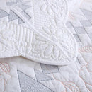 MarCielo 3-Piece 100% Cotton Oversized Bedspread Lightweight Quilt Coverlet Embroidery Farmhouse Bedding Set (TC Colorful White, Oversized King (118"x106")) by CozyNest Decor