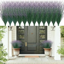 48Pcs Artificial Grass Plants, Faux Shrubs Wheat Grass, Artificial Tall Grass Fake Plants for Outdoor Decor,Artificial Greenery Stems Weed for Room Indoor Home Decor（Green Purple Tail） by GreenHaven Gardens