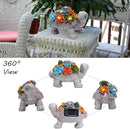 Solar Garden Turtle Statues 7 LED Lights Outdoor Decor Turtle with Succulent Resin Sculpture Patio Porch Balcony Yard Lawn Art Decor Birthday Gifts for Women Mom Grandma Housewarming Gifts by GreenHaven Gardens
