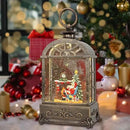 Christmas Snow Globes Lantern,Musical Snow Globe,Christmas Decorations Indoor for Home,Battery Or USB Powered,with 6 Hour Timer,Christmas Lantern for Festival Decoration,Santa Claus by CozyNest Decor