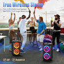 W-KING Party Loudest Portable Bluetooth Speaker Wireless Boom Box, 180W Max Big Large Outdoor Speaker 4 Drivers with 2*4.04'' Subwoofer, 80W HD Huge 105dB Pulse Natur Deep Bass, IPX5/24H/EQ/USB/TF/AUX by TinyTreasures Baby Boutique