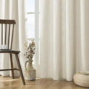 Joydeco Linen Curtains 72 inch Length 2 Panel Set, Light Filtering Curtain for Living Room Bedroom, 52 inch Wide Drapes with Rod Pocket Back Tab by CozyNest Decor