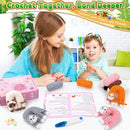 Crochet Kit for Beginners, 4 Pack Funny Cat Crochet Kits, Animal Starter Crochet Kit with Step-by-Step Video Tutorials, Easy DIY Cat Craft for Adults & Kids, Novelty Gift for Crochet Lovers by TinyTreasures Baby Boutique