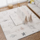 79x71 Foldable Play Mat for Baby, Extra Large Foam Play Mat Tummy Time and Crawling Mat, Waterproof & Anti-Slip Reversible Portable Baby Floor Mat for Infant, Toddler by TinyTreasures Baby Boutique