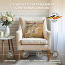 Charlotte Home Furnishings Chevaliers de St.Gregoire Throw Pillow Cover 16" x 16" – Medieval Knight Tapestry Cushion Case for Sofa, Couch, & Bed | Cotton Jacquard Woven in Europe | Insert Not Included by CozyNest Decor