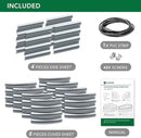 Raised Garden Bed -5×3×1ft Galvanized Planter Box for Outdoor Gardening and Planting, Ideal for Vegetables and Plants by GreenHaven Gardens