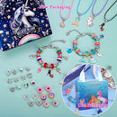 AIPRIDY Charm Bracelet Making Kit,Unicorn Mermaid Crafts Gifts Set Can Inspires Imagination and Creativity,Jewelry Making Kit Perfect Gifts for Girls 5-12 Years Old (125 Pieces) by TinyTreasures Baby Boutique