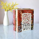 CNK Infinite Leaves Bookends - Metal Set of 2 for Heavy Books, Home Office & Decorative Book Stoppers by CozyNest Decor