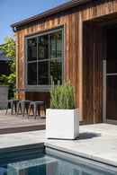 Veradek Block Series Cube Plastic Planter - Large Square Planter for Indoor or Outdoor Patio/Garden | Durable All-Weather Use with Drainage Holes | Modern Décor for Tall Plants, Trees, Flowers by GreenHaven Gardens
