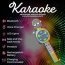 Sing-Along Bling Bluetooth Karaoke Microphone and Bluetooth Stereo Speaker All-in-One (Rainbow Bling) by TinyTreasures Baby Boutique