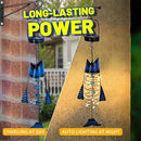 HONGLAND 2 Pack Solar Lantern Outdoor - Metal Fish Hanging Decoration - Waterproof Warm LED Lights Outside - Unique Gifts for Garden Man Women Holiday Days, Birthdays, Attractive Addition to Yard Art by GreenHaven Gardens
