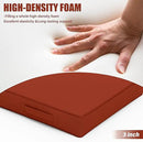 Patio Chair Cushions 17 X 16 X 3 Inch Waterproof Outdoor Seat Cushions for Patio Furniture, Outdoor Sofa Couch Pads with Ties & Handle, Set of 2, Terra Red by GreenHaven Gardens