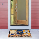 Gertmenian Looney Tunes Coir Doormat - 2x3 Welcome Mat (2-Pack), Ideal for High Traffic Areas in Front Door, Garage, Entryway - Warner Bros. Doc/Folks, 80029 by CozyNest Decor