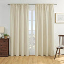 Joydeco Linen Curtains, 90 Inch Length, 2 Panels Set for Living Room, Light Filtering by CozyNest Decor