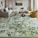 Kelarea 6x9 Rug for Living Room, Green Washable Non-Slip Rugs, Modern Abstract Large Rugs Low Pile Soft Carpet for Bedroom, Kitchen, Dining Room, Classroom, Dorm, Nursery, Home Office by TinyTreasures Baby Boutique