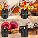 Fall Candle Set | 4 Pack Scented Candles - Autumn Soy Candles for Home Scented, Aromatherapy Gifts for Women, Thanksgiving & Fall Decor - Pumpkin, Apple, Latte & Harvest Scents by CozyNest Decor