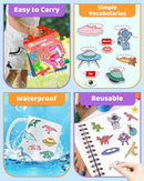 Benresive Reusable Sticker Books for Kids 2-4, Sticker Books for Toddlers 1-3 2-4, Toddler Travel Toys Activities Crafts Gifts - Dinosaurs, Space and Body by TinyTreasures Baby Boutique