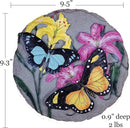 Spoontiques - Garden Décor - Butterfly Stepping Stone - Decorative Stone for Garden by CozyNest Decor