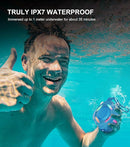 comiso Shower Bluetooth Speaker, IP67 Waterproof Speaker with LED Light, Portable Speakers with True Wireless Stereo, Floating, 2000mAh, Built-in-Mic, Ideal for Travel, Beach, Gifts for Unisex. by TinyTreasures Baby Boutique