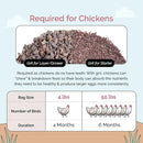 Chicken Grit for Layer & Grower Chickens Age 8-20+ Weeks - 100% Natural Mineral Chicken Grit Quartzite, Poultry Grit, USA Mined, 4 lbs by GreenHaven Gardens