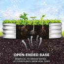 JERIA Raised Garden Bed,Galvanized Raised 2 Pcs 4×2×1ft Planter Boxes Outdoor with Easy Assembly, Large Garden Bed for Vegetables, Fruits, Flower by GreenHaven Gardens