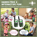 Vvinca Walkie Talkies for Kids Rechargeable 2 Pack, Army Toys for Boys Girls Ages 3-13 Outdoor Military Camping Toy, 3KM Long Range Walkie-Talkie 2 Way Radios 22 CH with Flashlight Birthday Gift by TinyTreasures Baby Boutique