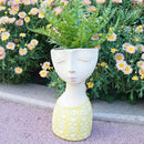 DiliComing Face Planter-Pots for Indoor Plants - 11 Inch Tall Planters for Flowers Head Planter with Drainage for Patio Yard Garden Succulent Pots Garden Décor 6 x 6 x 11 Inch by GreenHaven Gardens