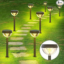 Linkind Solar Pathway Lights 8 Pack, Solar Lights Outdoor Warm White Waterproof, Adjustable Solar Powered for Walkway Yard Garden Driveway Backyard by GreenHaven Gardens