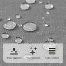 PNP FKJP 2 Pack Outdoor Chair Cushion 20" X 20" X 4", Waterproof Outdoor Seat Cushions with Non-Skid Ties,Grey (Cushion + Cover) by GreenHaven Gardens