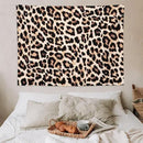 HZOHNAGO Leopard Print Tapestry Rustic Brown Leopard Wild Animal Printed Wall Tapestry Painting Wall Hanging for Bedroom Living Room Dorm 80" W x 60" H by CozyNest Decor