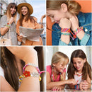Arts and Crafts for Kids Ages 8-12,Friendship Bracelet Making Kit for Girl,Kids Jewelry Making Kit with 28 Pre-Cut Threads,Christmas Birthday Gifts for Ages 6 7 8 9 10 11 12 Year Old Light Blue by TinyTreasures Baby Boutique