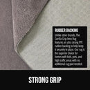 GORILLA GRIP Ultra Soft Washable Area Rug, 5x7, Stain and Slip Resistant Plush Thick Carpet for Bedroom Living Room, No Shed Floor Rugs, Pet Friendly, Dorm Essentials, Kids Nursery Home Decor, Gray by TinyTreasures Baby Boutique