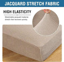 H.VERSAILTEX Super Stretch Individual Seat Cushion/Couch Slipcover Sets Thick Jacquard Textured Twill Fabric (3 Piece Sofa Covers, Sand) by CozyNest Decor