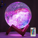 BRIGHTWORLD Moon Lamp Galaxy Lamp 5.9 inch 16 Colors LED 3D Moon Light, Remote & Touch Control Moon Night Light Gifts for Girls Boys Kids Women Birthday by TinyTreasures Baby Boutique