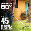 Greenworks 80V 16 inch Brushless String Trimmer, 2.0Ah Battery & Rapid Charger Included, ST80L210 by GreenHaven Gardens