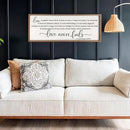 flowtorely Love is Patient, Kind Wall Art Decor 32"X12" Sign 1 Corinthians 13 Bedroom Above Bed Wall Decor Large Bible Verse Quote Scripture Christianity Hanging Sign (Wood) by CozyNest Decor
