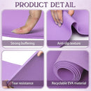 10 Pack Yoga Mats Bulk, 68'' x 24'' x 4mm Thick Yoga Mats for Kids and Adult Gym Mats Bundle Latex Free Exercise Mats with Non Slip Texture for Outdoor Yoga, Pilates or Workout by TinyTreasures Baby Boutique
