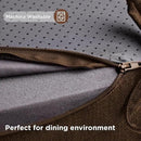 Codi Dining Chair Cushions 4 Pack, Thick Chairs Pads for Indoor Kitchen Room - Washable, Non-Slip Seat Cushion with Ties, 16.5"x16.5"x 3.5", Set of 4, Brown by CozyNest Decor