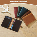 Jack&Chris Genuine Leather Passport Holder For Travel, RFID Blocking Handmade Passport Holder with Card Case Organized & Safe, Quality Travel Essentials for Women and Men for Gifting, Coffee by TinyTreasures Baby Boutique