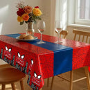 8Pcs 2in1 Spider Birthday Decorations Tablecloths, 54" x 108" Super Hero Spider Table Cloth Disposable Rectangle Plastic Table Cover for Boys Birthday Party Supplies by CozyNest Decor